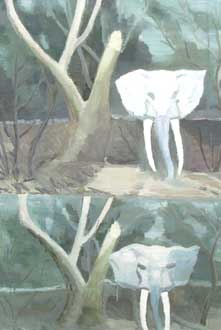  Wei Shanghe 魏尚河 - The elephant - oil on canvas 120cm x 85cm 2008 